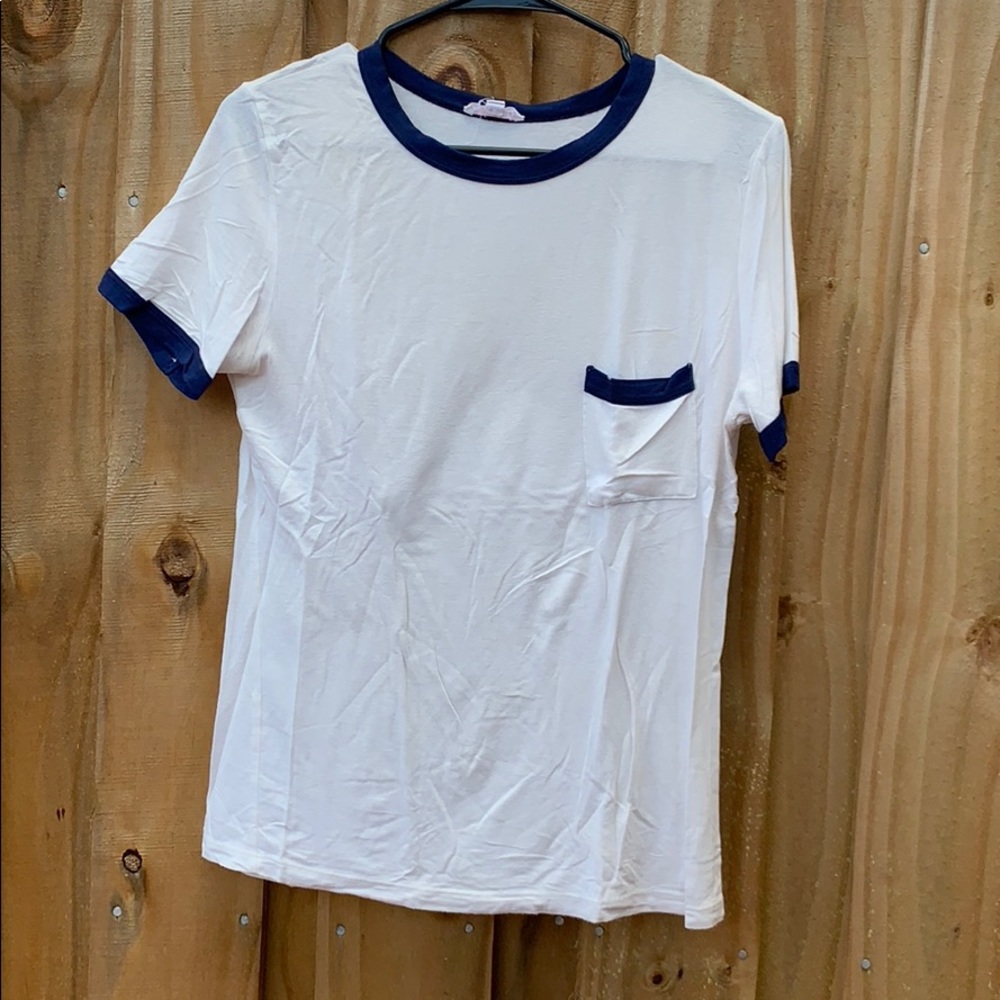 A’GACI tee — wrinkly but easily fixed with an iron